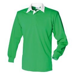 Front Row Long Sleeve Plain Rugby Shirt